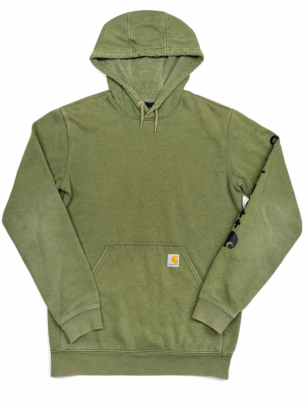 Carhartt K288 Loose Fit Logo Sleeve Hoodie Green Men's Small